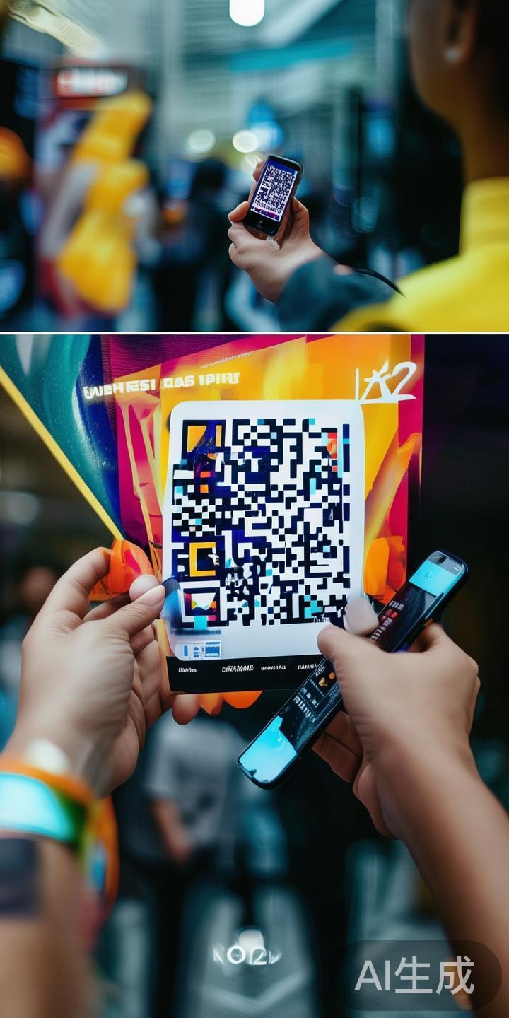 利用二维码扫描。部分官方宣传资料会附带二维码，扫描